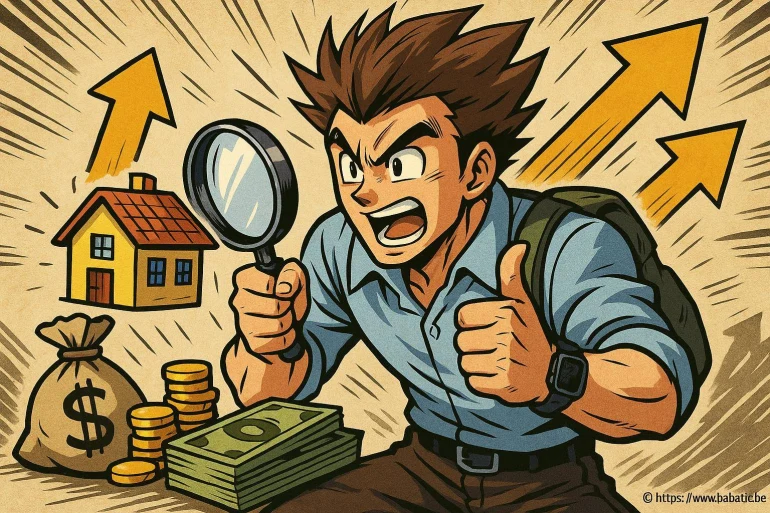 Homme examinant investissement immobilier
