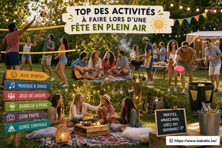 Top des activités à faire lors d’une fête en plein air pour s’amuser entre amis