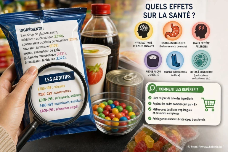 Additifs alimentaires : comment les repérer et quels sont leurs effets sur la santé ?