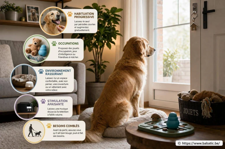 Laisser son animal seul à la maison : comment réduire anxiété et ennui