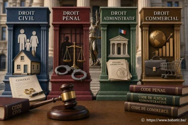 Les grandes branches du droit : comprendre le civil, pénal, administratif et commercial