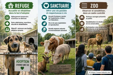 Quelles différences entre refuge, sanctuaire et zoo pour la prise en charge des animaux ?
