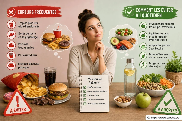 Les erreurs fréquentes en alimentation et comment les éviter au quotidien