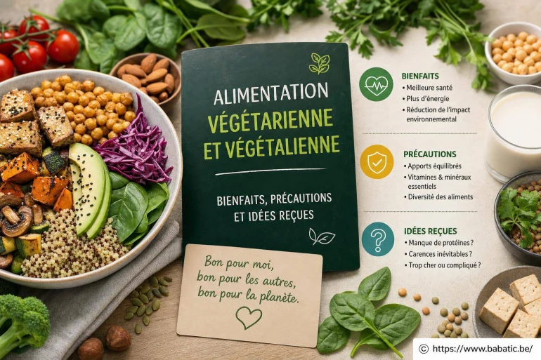 Alimentation végétarienne et végétalienne : bienfaits, précautions et idées reçues
