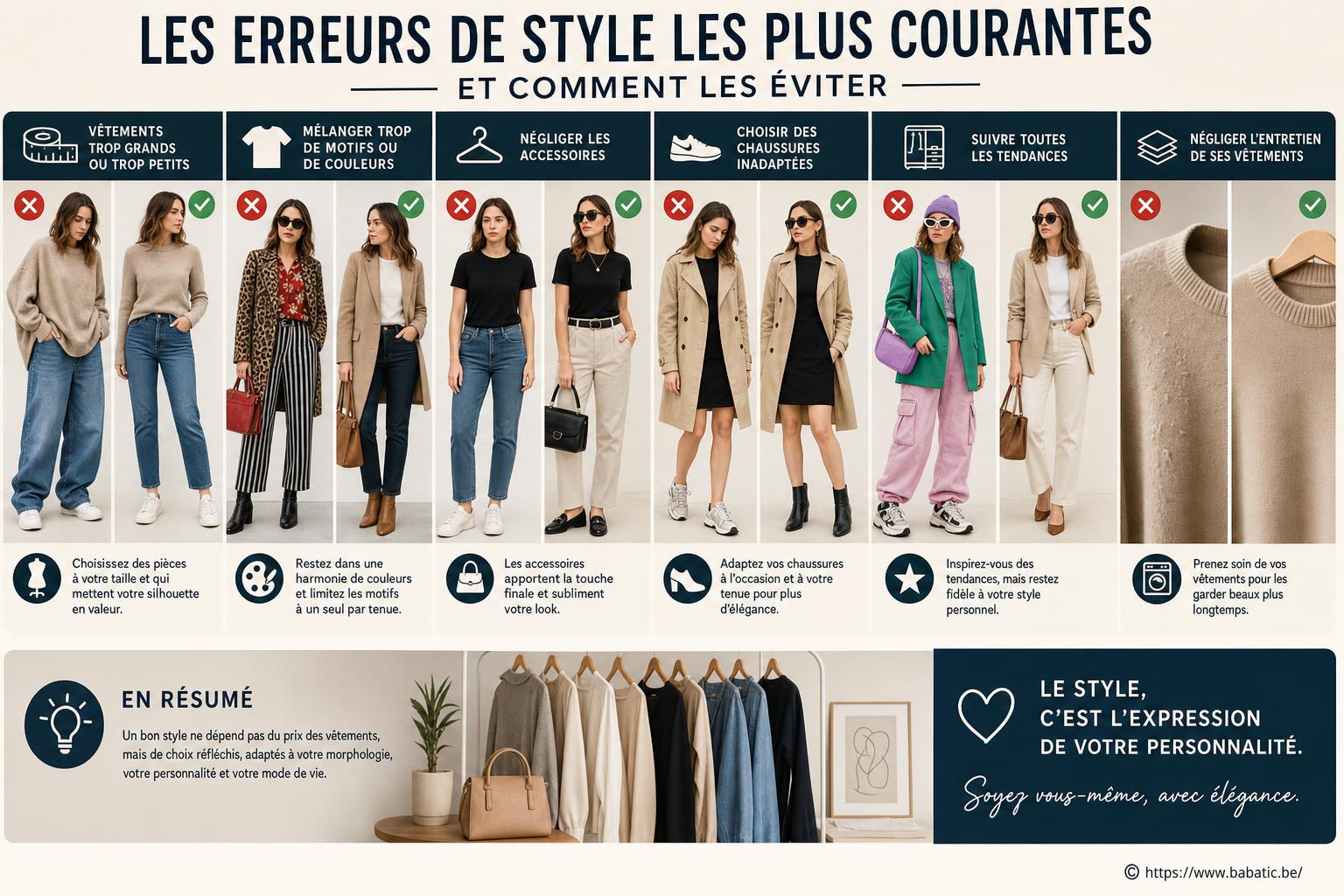 Les erreurs de style les plus courantes et comment les éviter facilement