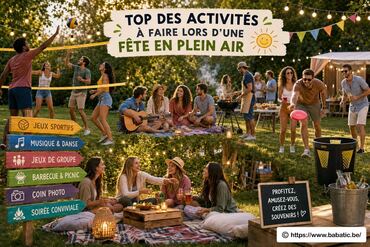 Top des activités à faire lors d’une fête en plein air pour s’amuser entre amis
