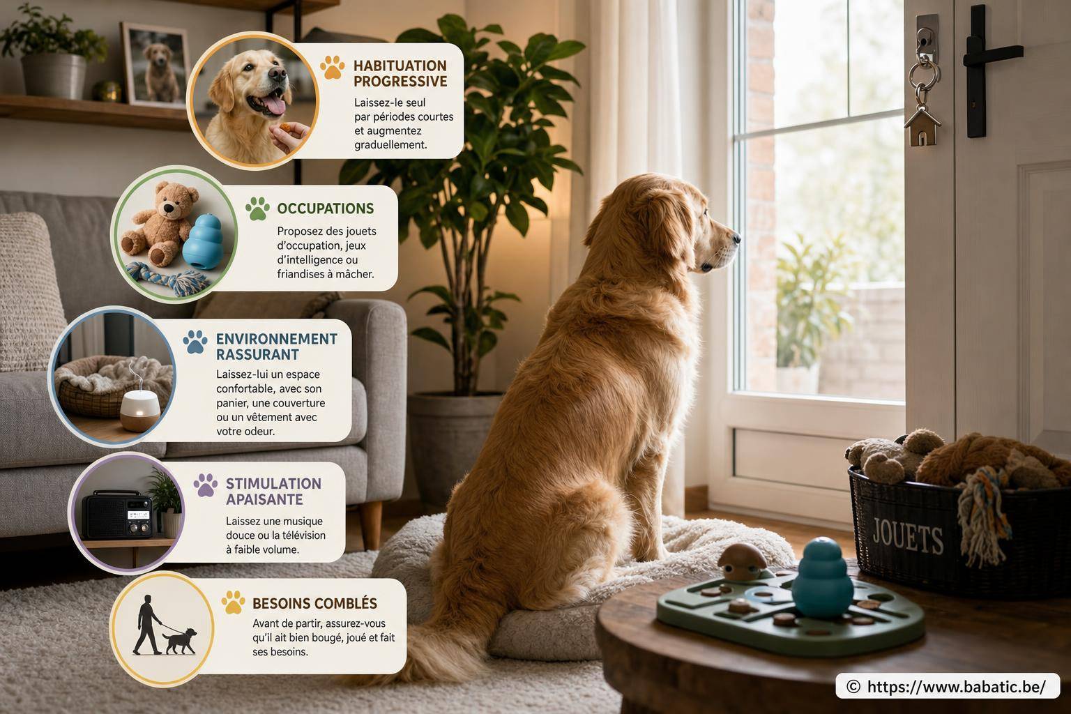 Laisser son animal seul à la maison : comment réduire anxiété et ennui
